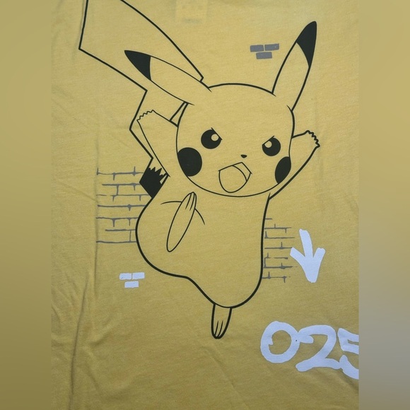 Yellow Pikachu Kids T-Shirt - Picture 4 of 11